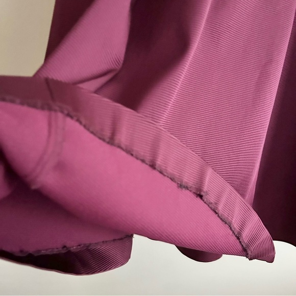 NWT ZAC ZAC Posen Vaille One Shoulder Ruffle Evening Maxi Dress Plum Bridesmaid - Picture 10 of 14